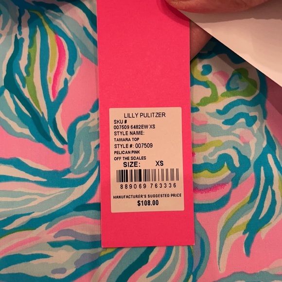 Lilly Pulitzer Tamara Top - Off The Scales - Picture 2 of 5